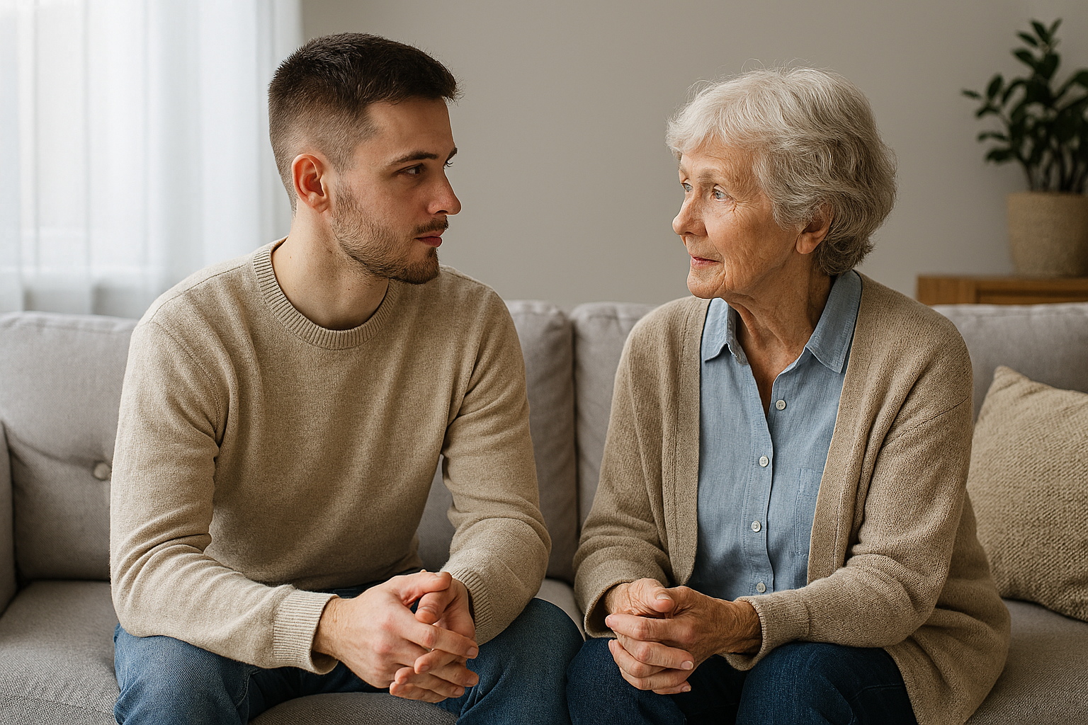 Eenzaamheid kent geen leeftijd – jongere en oudere in gesprek, verbonden zonder leeftijdsgrenzen.