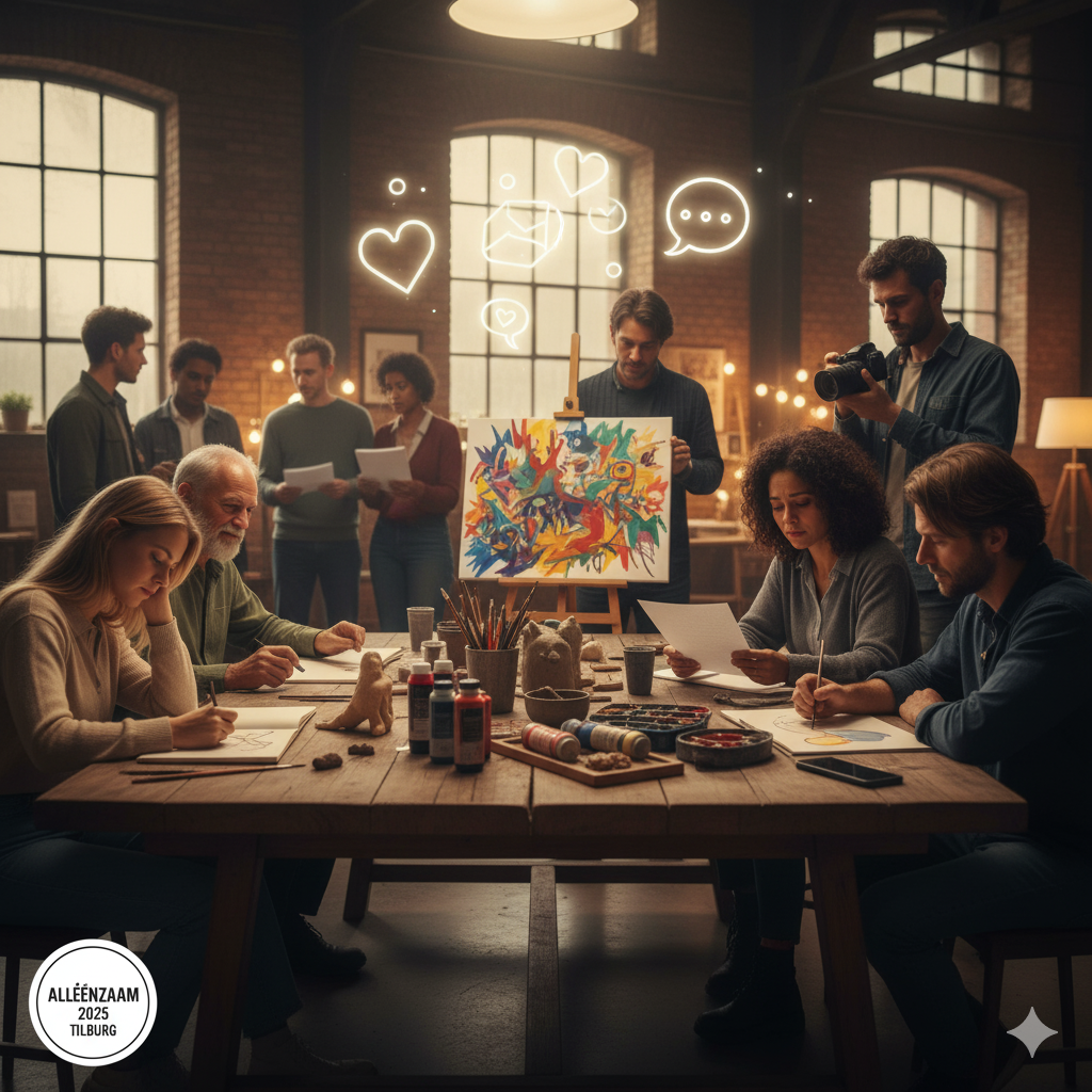 Alléénzaam 2025 Tilburg – éénzaam onderzoekt en daagt uit om te creëren, te delen en door te verbinden ‘sterker’ te worden