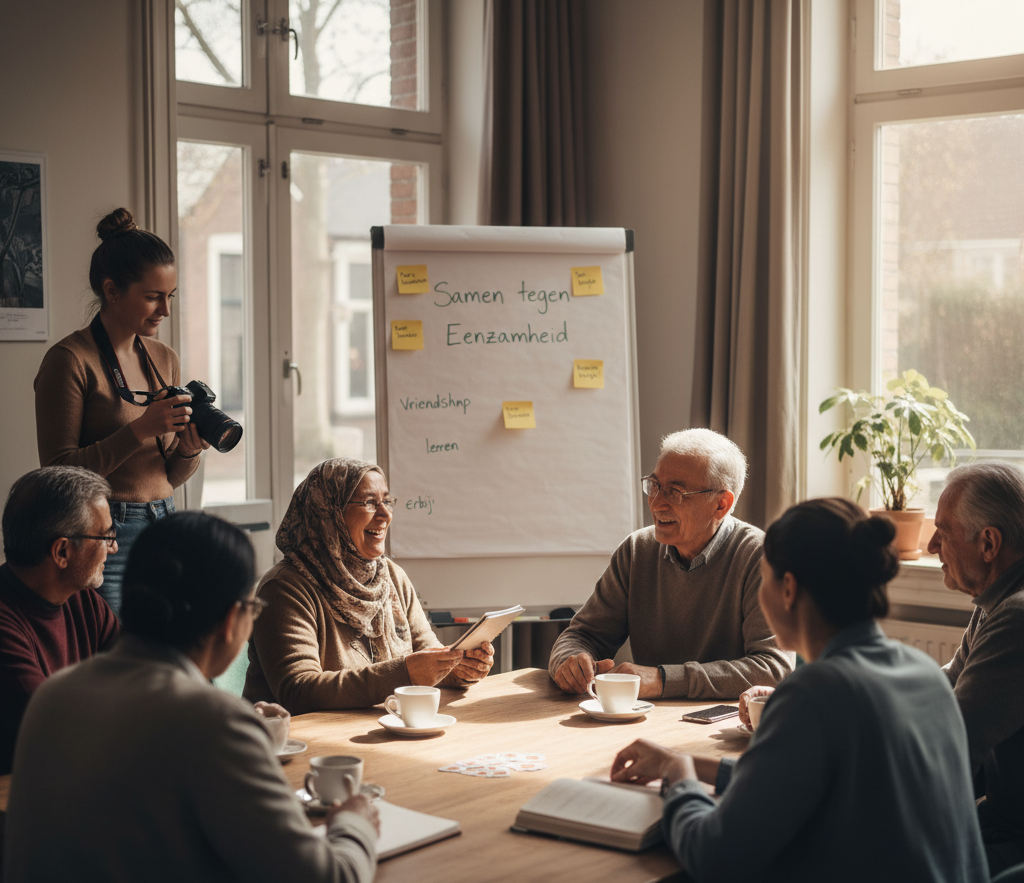 Eenzaamheid oudere migranten aanpak via co-creatie en Domino-effect.