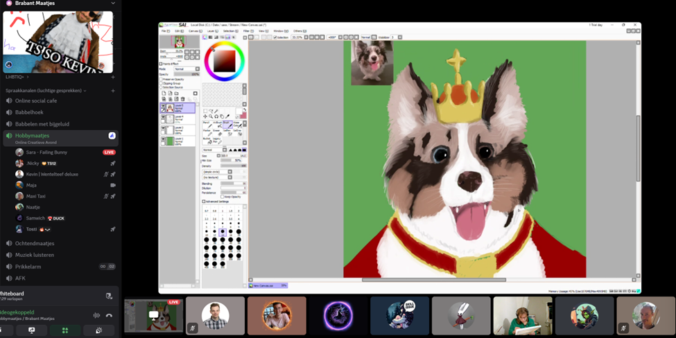 Online Creatieve Avond creatieve collage Brabant Maatjes