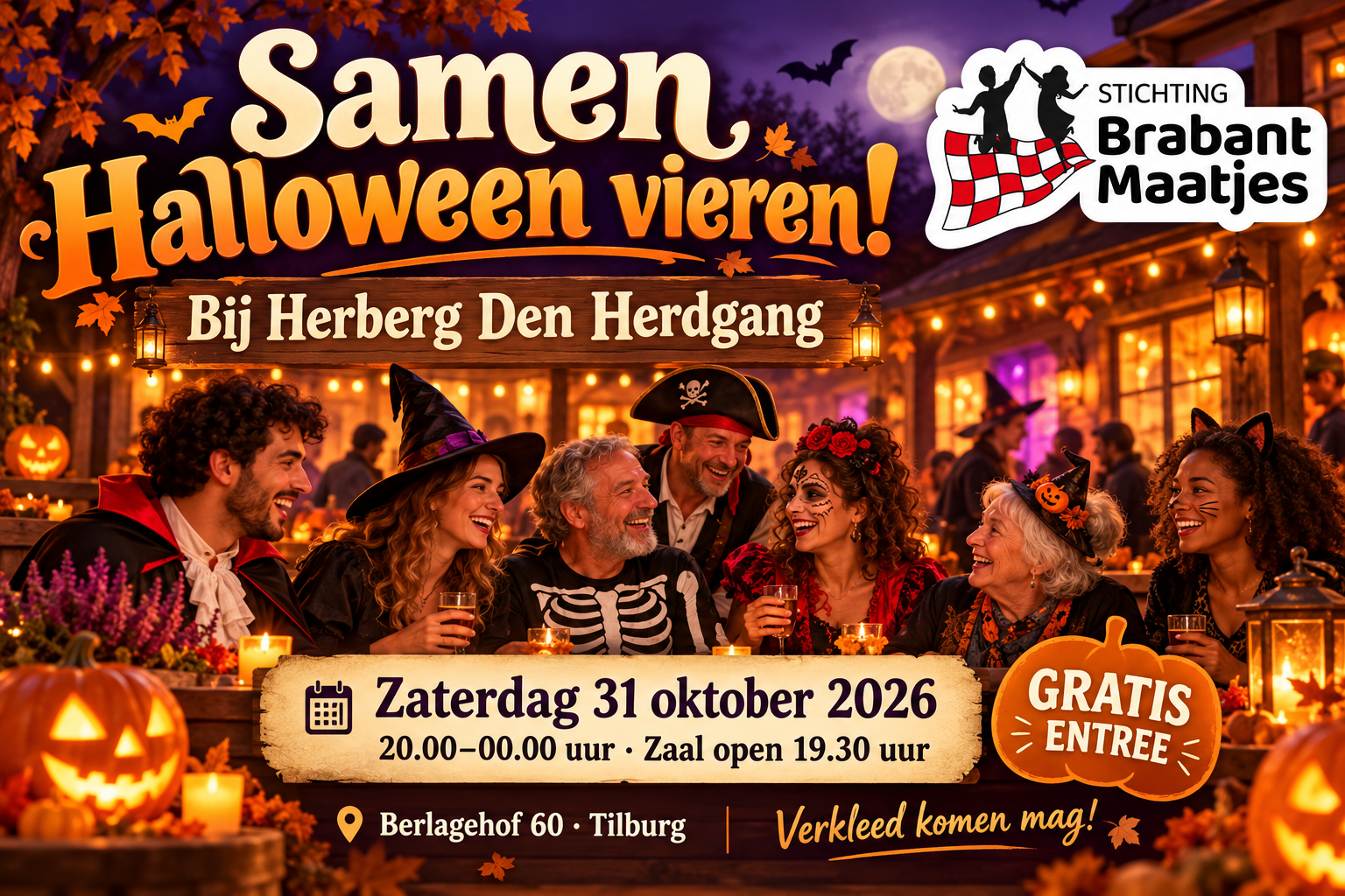 Samen Halloween vieren bij Herberg Den Herdgang, 31 oktober 2026